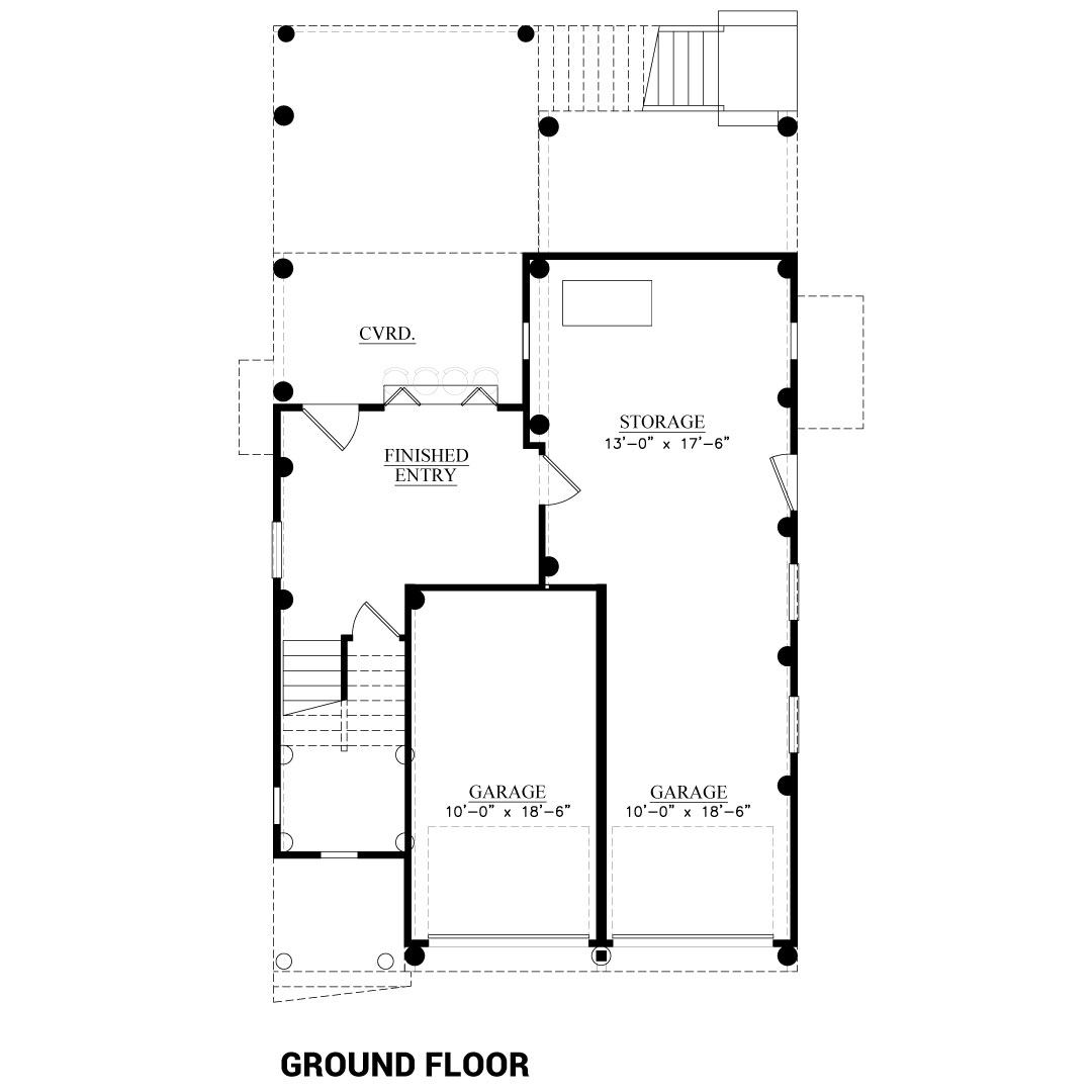 9th Ave Ortley Beach NJ Floor Plan - Ground Floor