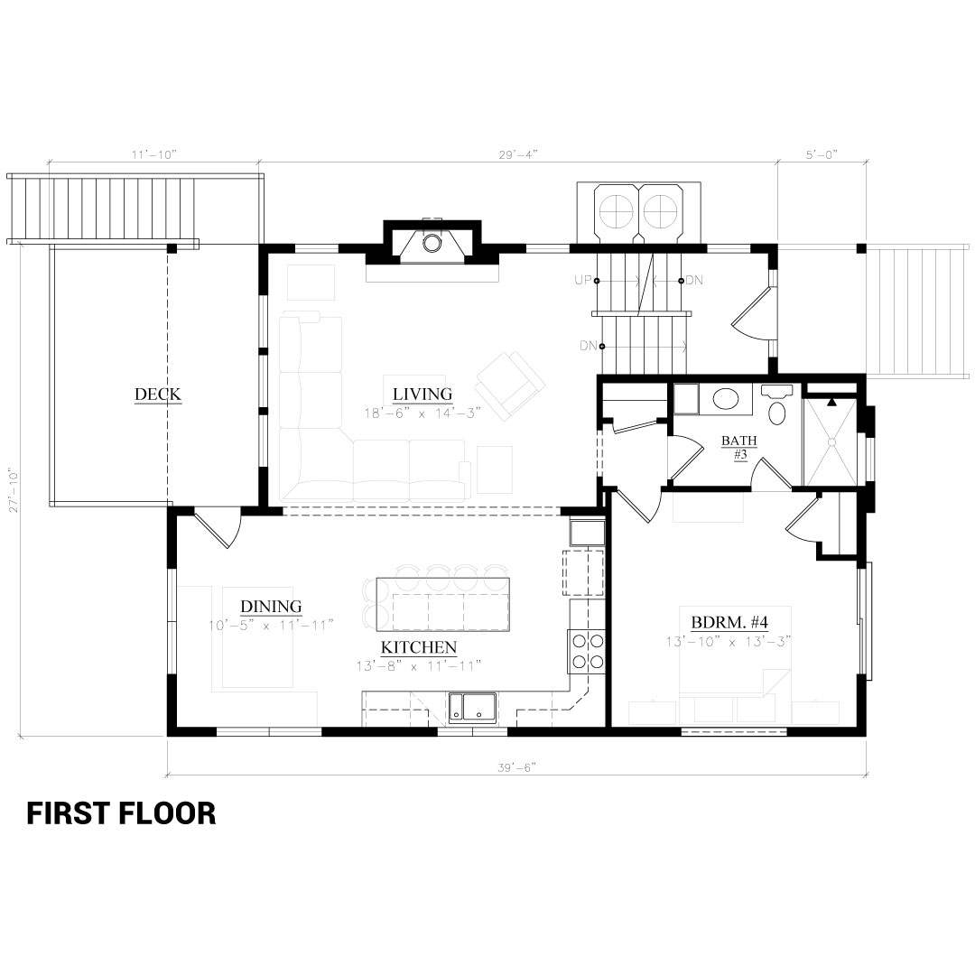 Fort Ave First Floor Floor Plan