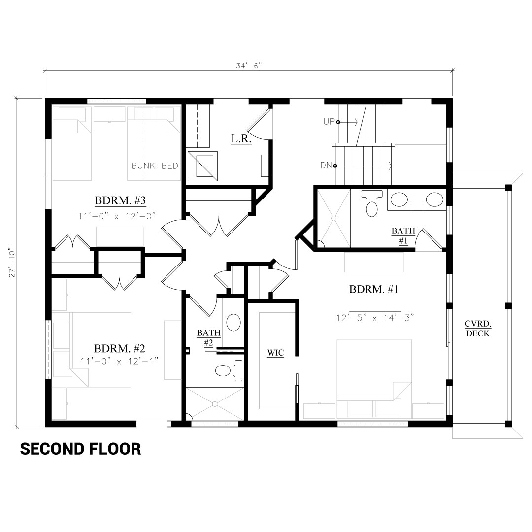 Fort Ave Second Floor Floor Plan