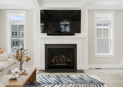 Fort Ave_Ortley Beach NJ House Rental_Living Room Fireplace